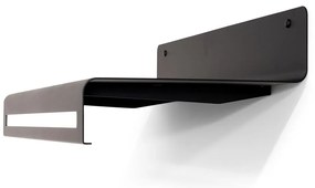 Черна метална стенна закачалка с рафт Sway – Spinder Design