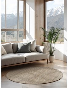 Кръгъл килим от юта в кафяво-сив цвят ø 160 cm Bouclé Jaipur – Hanse Home