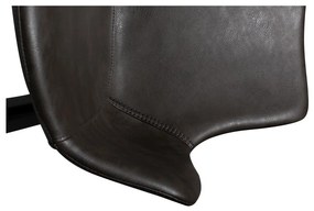 Тъмносив тапициран трапезен стол с подлакътници Hype – DAN-FORM Denmark