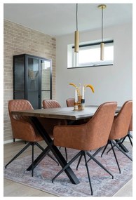 Светлокафяв тапициран трапезен стол Harbo – House Nordic