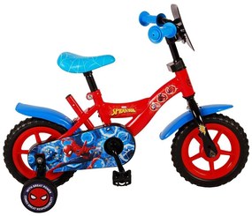 E&amp;L cycles - Детски велосипед с помощни колела, Спайдърмен, 10 инча