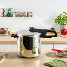 Тенджера под налягане от неръждаема стомана 8 л Secure Trendy - Tefal