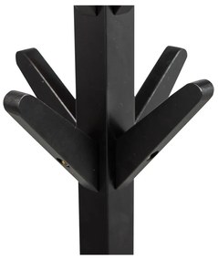 Черна стойка за връхни дрехи от масивна бреза Studio – WOOOD