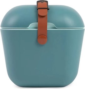 Хладилна чанта Polarbox Classic, 12 литра, AIRPOP полистирол, 5-15C до 24 часа, Класическа кожена каишка, Син/Розов