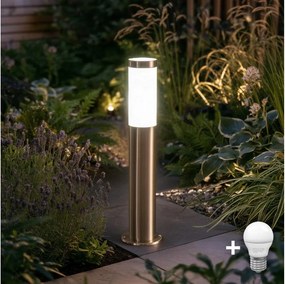 BRILAGI - LED външна лампа ELIA 1xE27/7W/230V 4000K IP44 50 cm хром