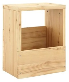 Нощно шкафче от масивен бор в естествен цвят Grab It – Karup Design