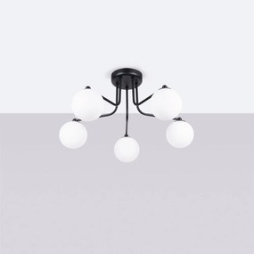 Черно-бяло осветително тяло за таван Beam – Nice Lamps