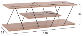 ТВ шкаф Тарс HM8922.11 цвят натурал-черен