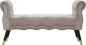 Кафяво-сива кадифена пейка Paris – Mauro Ferretti