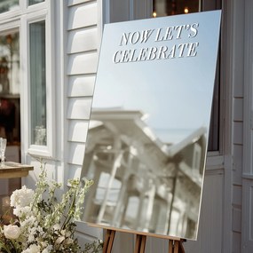 Стикер за огледало S44 – Now let's celebrate 93x28