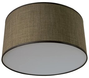 Плафон ЛИОН, ø400, патина, абажур Сами Кафяв, 1xE27