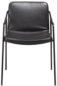 Стол за хранене от черна изкуствена кожа Boto - DAN-FORM Denmark