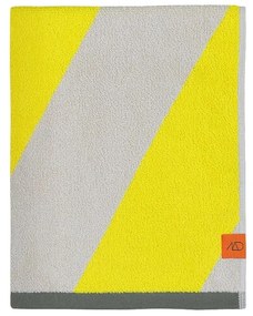 Жълта кърпа от органичен памук от тери 50x90 cm Diagonal – Mette Ditmer Denmark