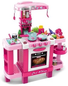 Zhorya Toys - Kids Cook Кухня Светещи Котлони, Звук и светлина - Розова