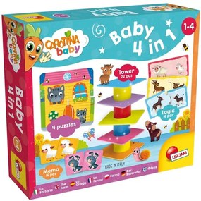 Образователни игри и пъзели, Lisciani, 4 в 1