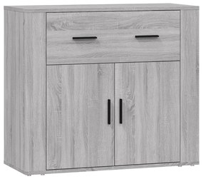 816574 vidaXL Сайдборд, сив сонома, 80x33x70 см, инженерно дърво