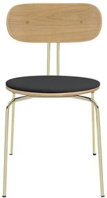 Трапезни столове в антрацитно златно Curious - UMAGE