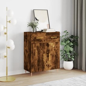 827969 vidaXL Сайдборд, опушен дъб, 69,5x34x90 см, инженерно дърво