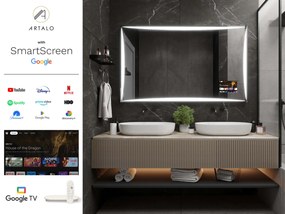 SMART огледало със светодиодно осветление M5 premium + SmartScreen with Google TV