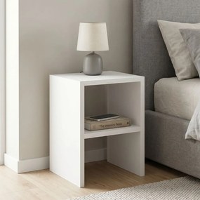 Куб меламинов рафт за книги в бял цвят 60x30x60см.
