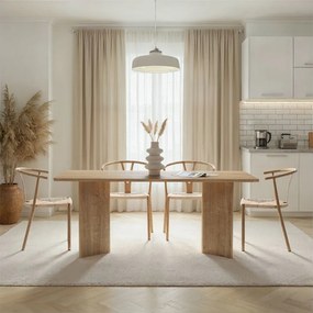 Трапезна маса от декор от дъб 90x180 cm Linza – Kalune Design