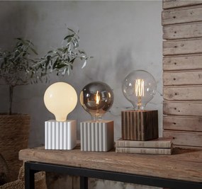 Бяла основа за лампа 10 cm Box - Star Trading