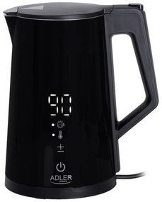 Електрическа кана Adler AD 1345, Дигитална, 40-100 C, 2200W, 1.7L, STRIX, Черен