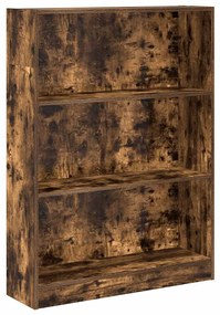 857839 vidaXL Библиотека, опушен дъб, 80x24x109 см, инженерно дърво