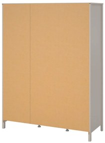 Сиво-бежов гардероб с огледало 150x199x58 cm Madrid – Tvilum