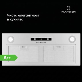 Klarstein Paolo 72 абсорбатор за вграждане 72 cm 520 m³/h LED Touch A++