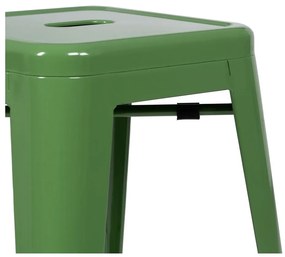 Зелени метални бар столове в комплект 2 бр. (височина на седалката 61 cm) – Ixia