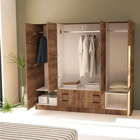 Гардероб Hana с четири врати