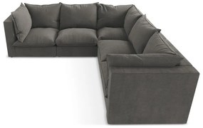 Тъмносив ъглов диван Manao – Makamii