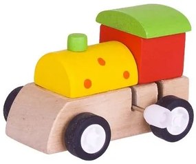 Bigjigs - Дървен локомотив с механизъм
