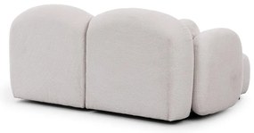 Кремав ъглов диван от прежда с примки от букле (ляв ъгъл) Orbit – Ropez