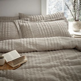 Бежово двойно удължено спално бельо 230x220 cm Tamba Stripe – Pineapple Elephant