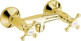 Стенна душ батерия в златист цвят (1 изход) Antea – Sapho