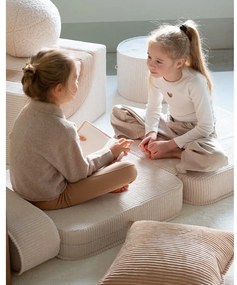 Кремав детски стол от рипсено кадифе Flip – Wigiwama