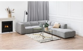 Светлосив диван с отворен модул, десен ъгъл Fairfield - Bonami Selection