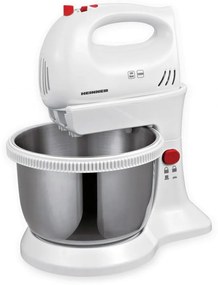 Heinner HMBR-300W - Ръчен миксер с въртяща се купа, 300 W/230 V, бял