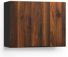 Blumfeldt WoodVista Висок шкаф, Soft-Close, алуминиеви дръжки, устойчиви материали