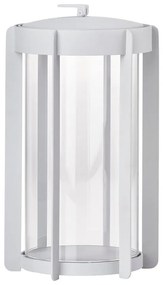 Светлосив LED фенер с USB (височина 25 cm) Firefly – Zone