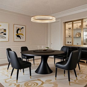 Модерен висящa лампa месинг 78cm вкл. LED 3-степенно димиране - Anello Chandelier