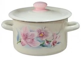 Емайлирана тенджера 4,5л "Lilac orchid" / "СОРИД" (I1615/2) Н