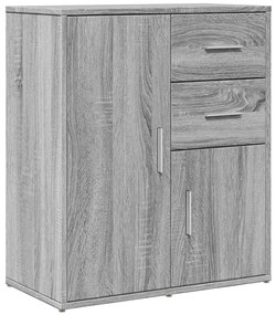 840483 vidaXL Сайдборд, сив сонома, 60x31x70 см, инженерно дърво
