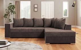 Разтегателен ъглов диван + табуретка Лондо