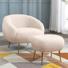 Комплект фотьойли Fuzzy - сметана