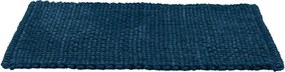 Тъмносин текстилен килим за баня 50x80 cm Covelo – Wenko