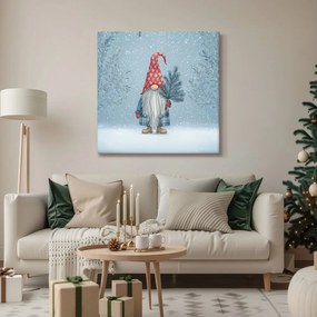 Картина на платно Коледна – Празнична атмосфера с елф