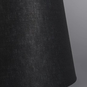 Абажур от лен черен 25/16